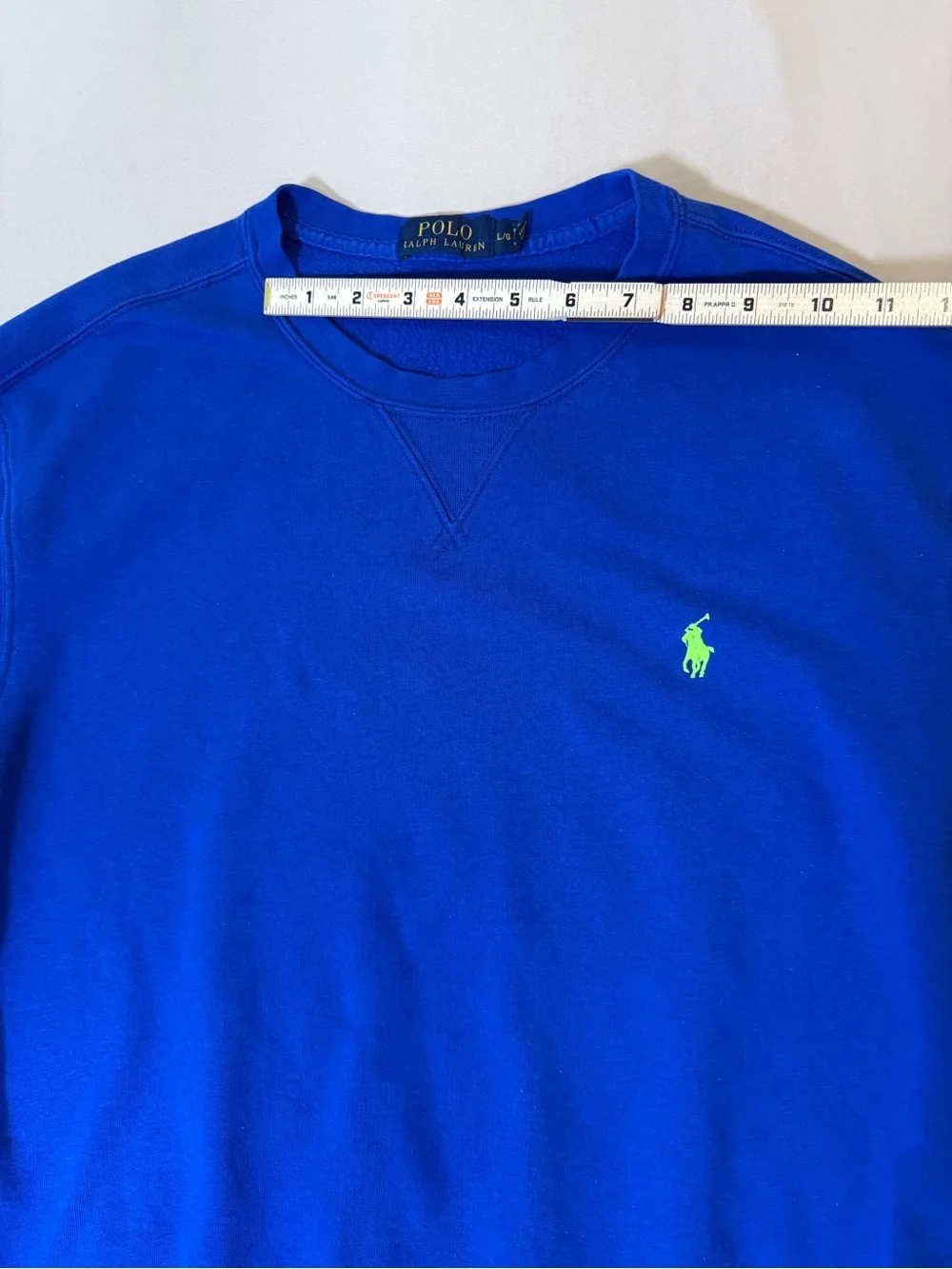 POLO Ralph Lauren Crewneck Sweatshirt in Royal Blue, size Large.
